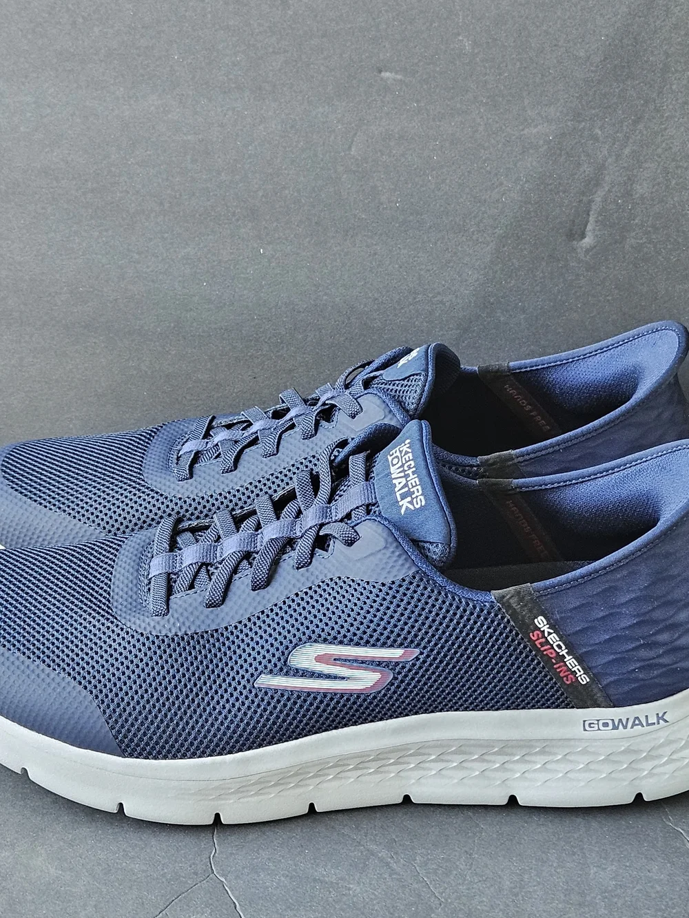 Skechers GOwalk Men's Navy Mesh Slip-On Ex-Wide Fit Sneaker